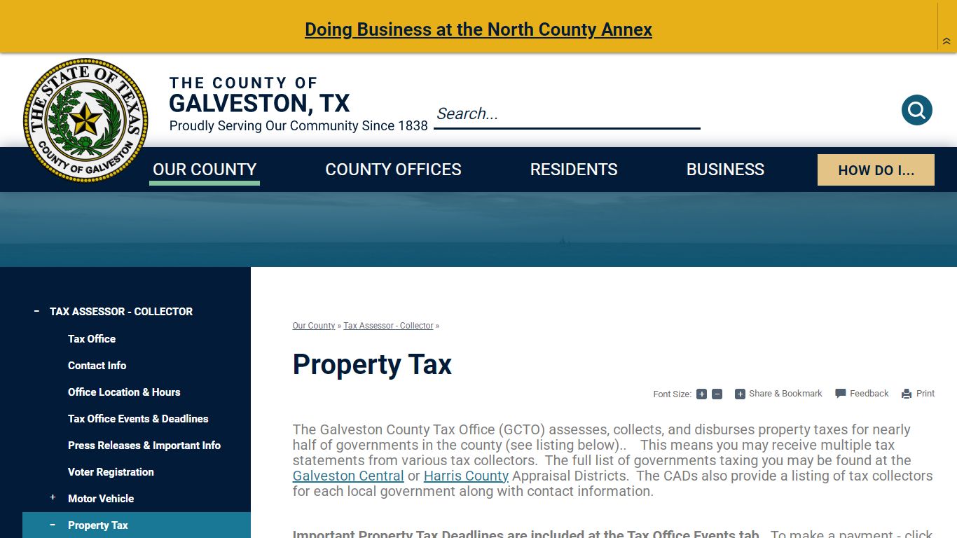 Property Tax | Galveston County, TX